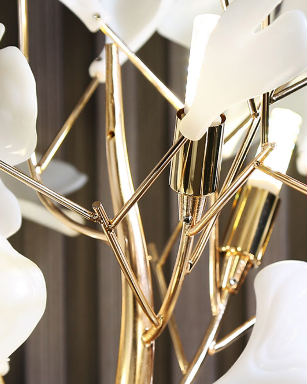 WOMO Keramik-Gingkobaum-Stehlampe-WM7137