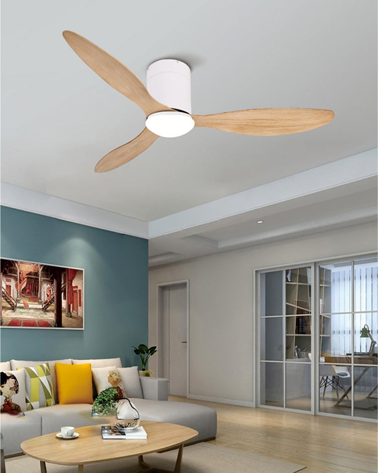 Ventilateur de plafond WOMO à 3 pales avec lampe - WM5006