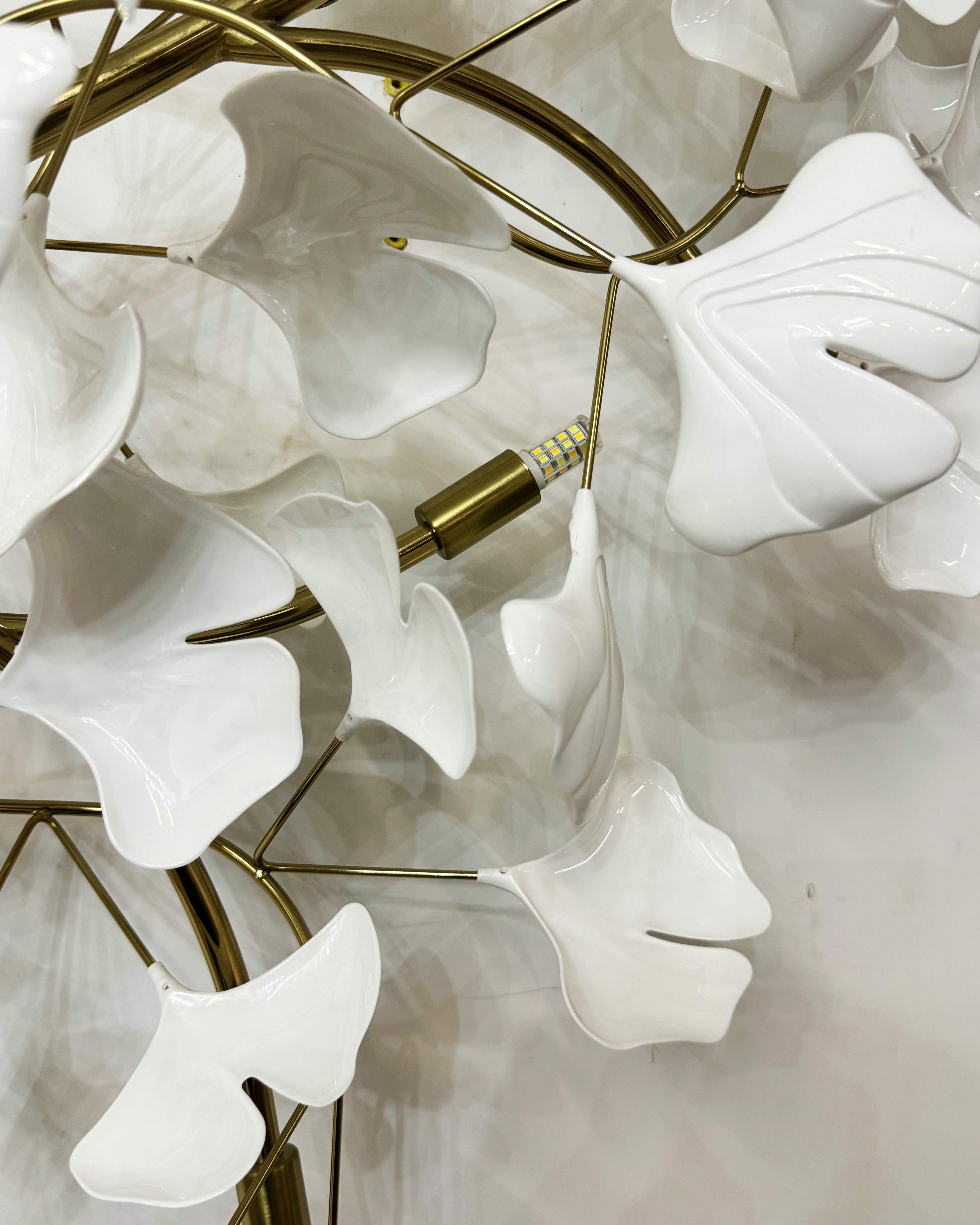 WOMO Ceramic Ginkgo Ceiling Light-WM1119