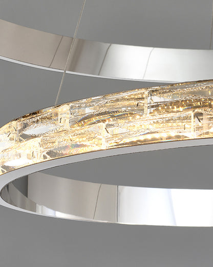 WOMO Tiered Circular Led Crystal Chandelier-WM2491b