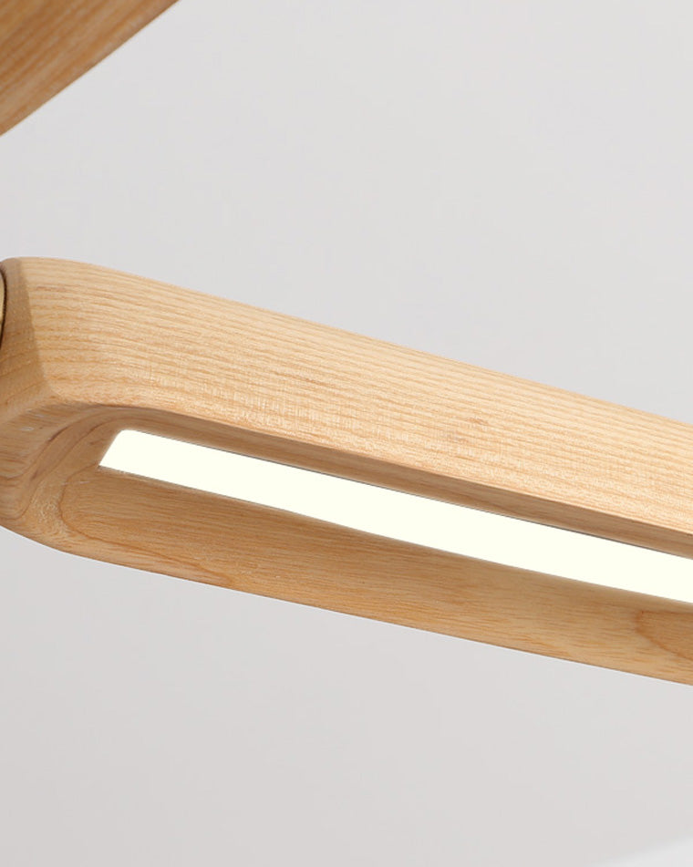 WOMO 3/5 Light Wood Pendant Light-WM2524