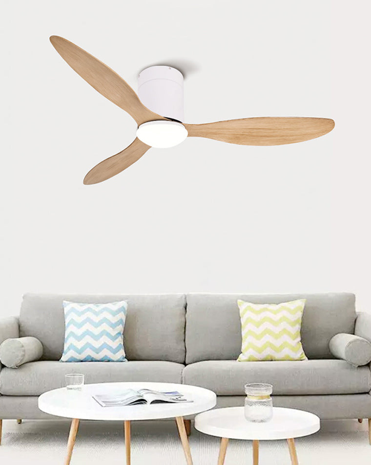 Ventilateur de plafond WOMO à 3 pales avec lampe - WM5006