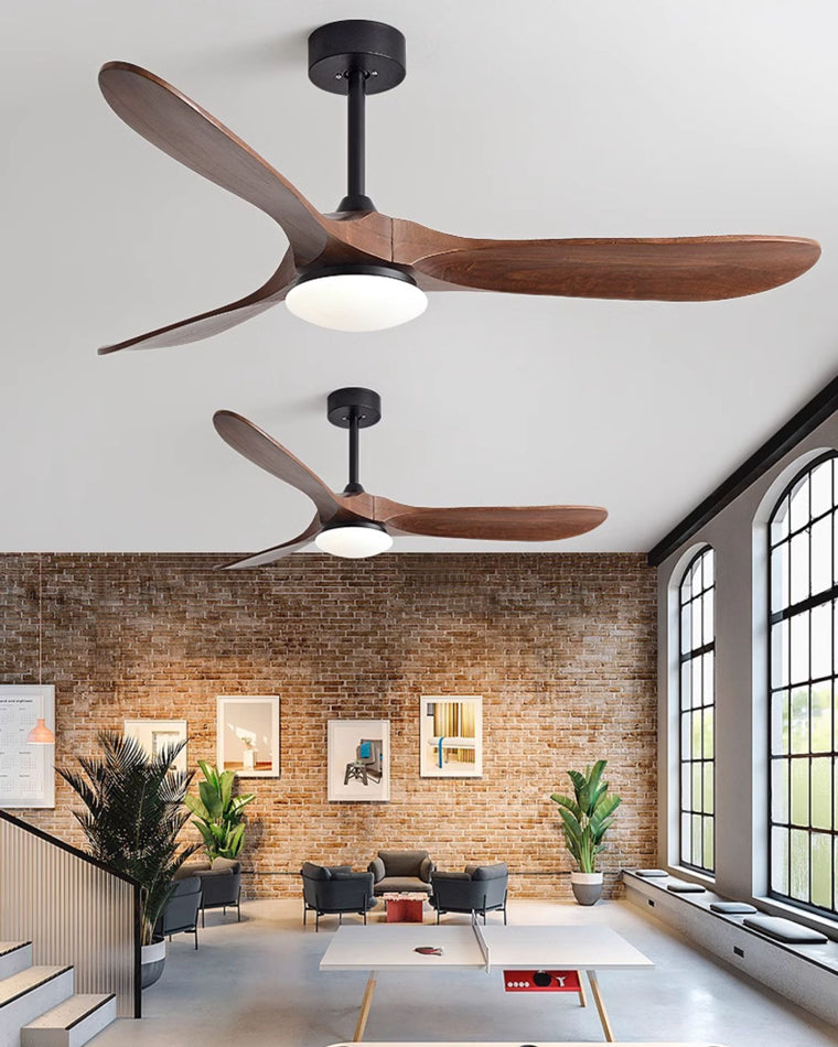 WOMO Propeller-Deckenventilatorlampe aus Holz-WM5008