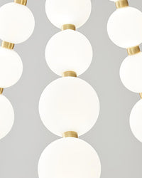 WOMO Pearls Elegant Pendant Light Chandelier for High Ceilings - WM2102e