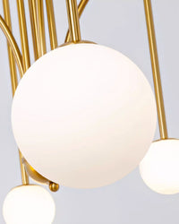 WOMO Lustre Mid-Century avec boules de verre pour salon-WM2522