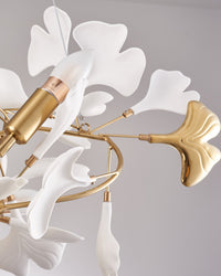 Lustre WOMO Design Blanc Doré en Porcelaine-WM2411