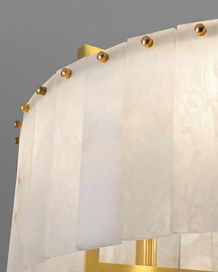 WOMO Round Alabaster Chandelier-WM2390a