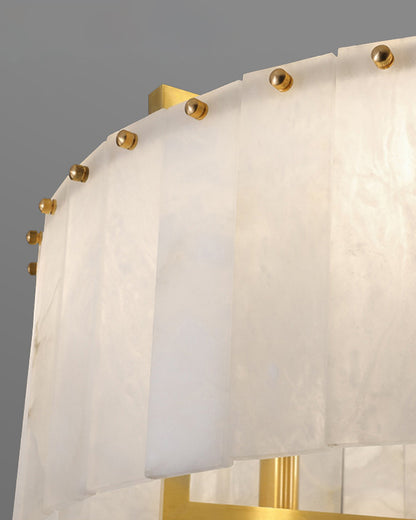 WOMO Round Alabaster Chandelier-WM2390a