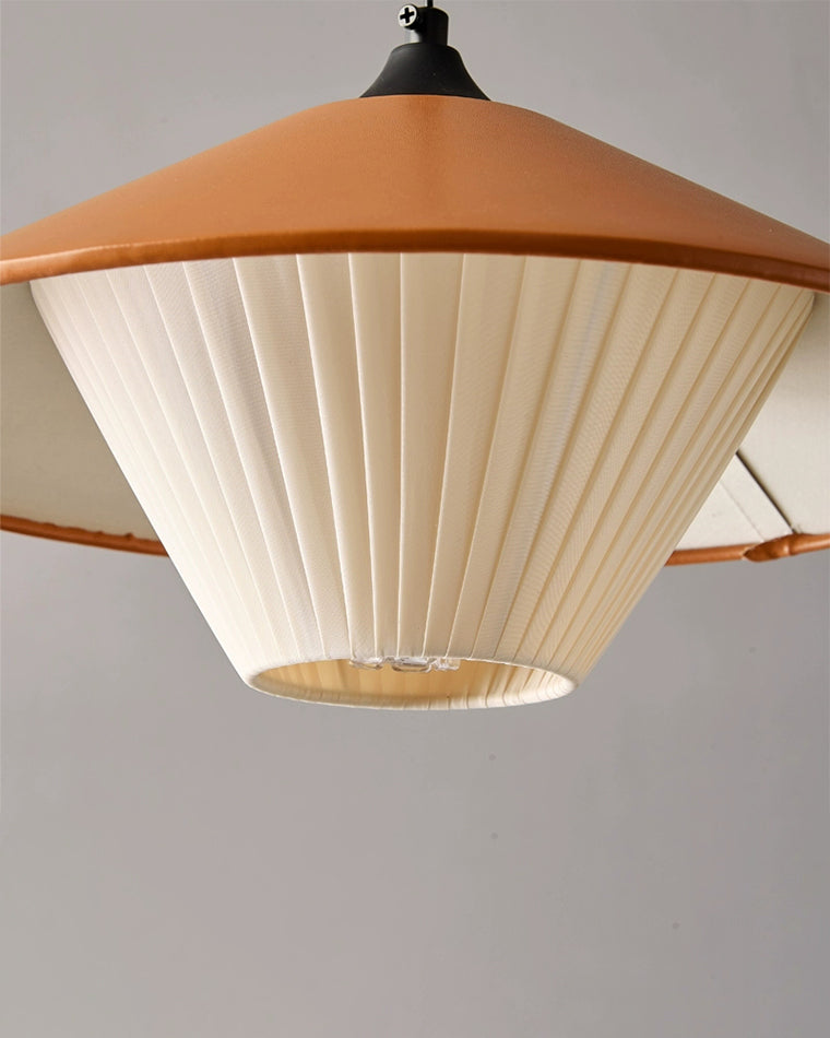 WOMO Leather Cone Pendant Light-WM2952