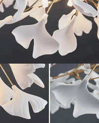 WOMO Design Chandelier White Gold Porcelain-WM2416