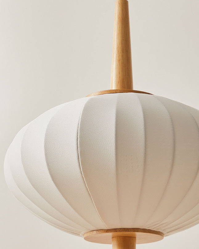 WOMO Flying Saucer Dreibein-Stehlampe aus Holz-WM7136