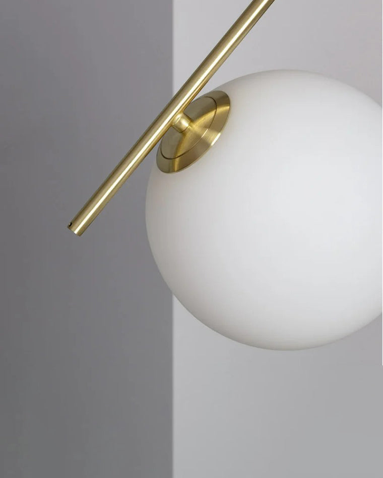 WOMO Milchglas-Kugel-Pendelleuchte-WM2507