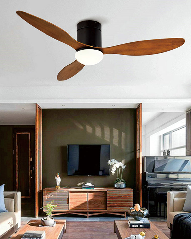 Ventilateur de plafond WOMO à 3 pales avec lampe - WM5006