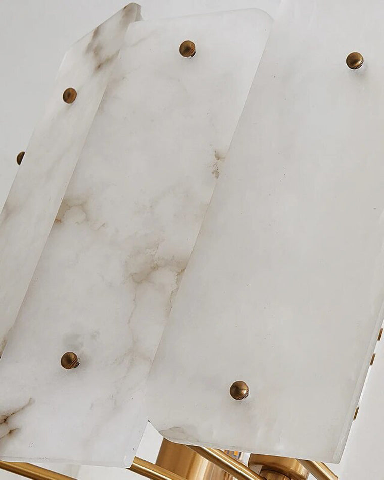 WOMO Alabaster-Rundkronleuchter-WM2391