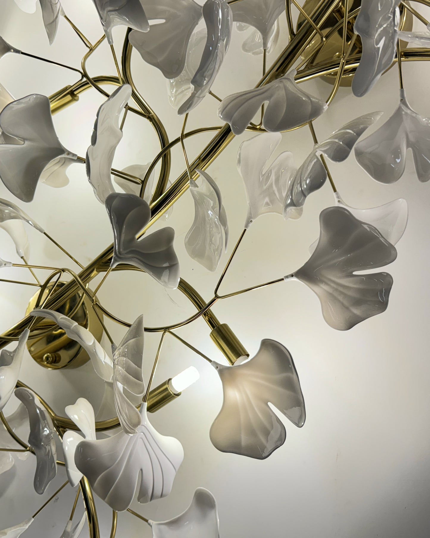 WOMO Ceramic Gingko Flush Mount Ceiling Light-WM1119