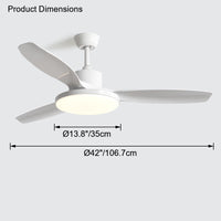 WOMO Scandi Ventilateur de plafond réversible avec lumière WM5002