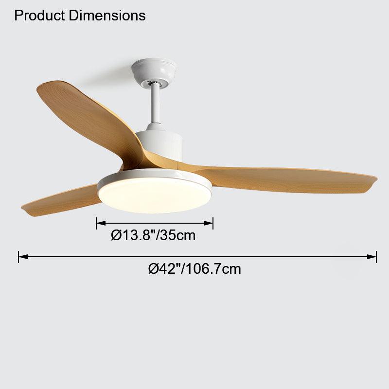 WOMO Scandi Wende-Deckenventilator mit Licht-WM5002