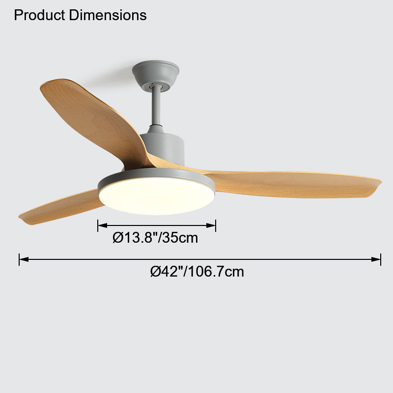 WOMO Scandi Wende-Deckenventilator mit Licht-WM5002