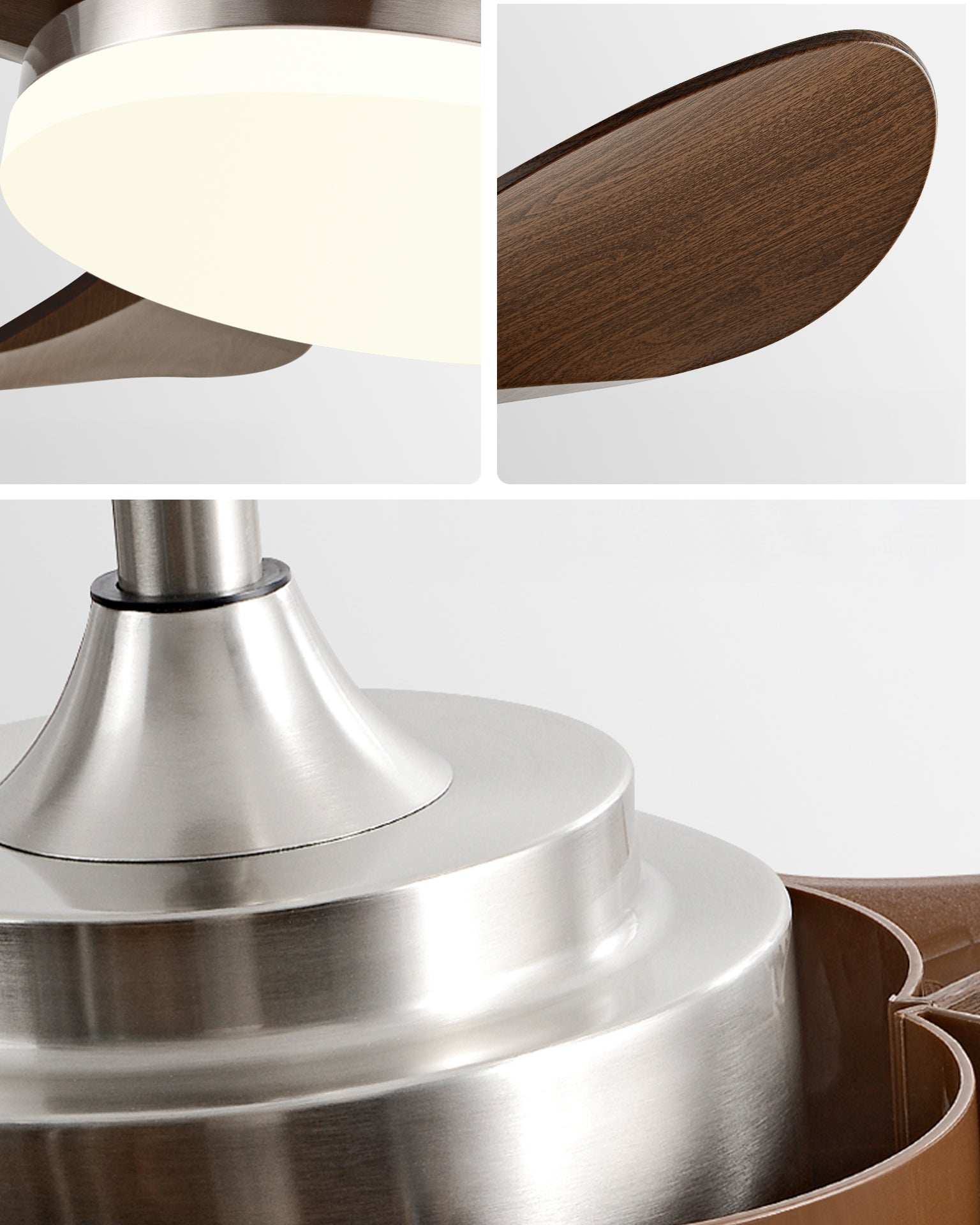 WOMO Mid-Century Modern Deckenventilatorlampe - WM5173