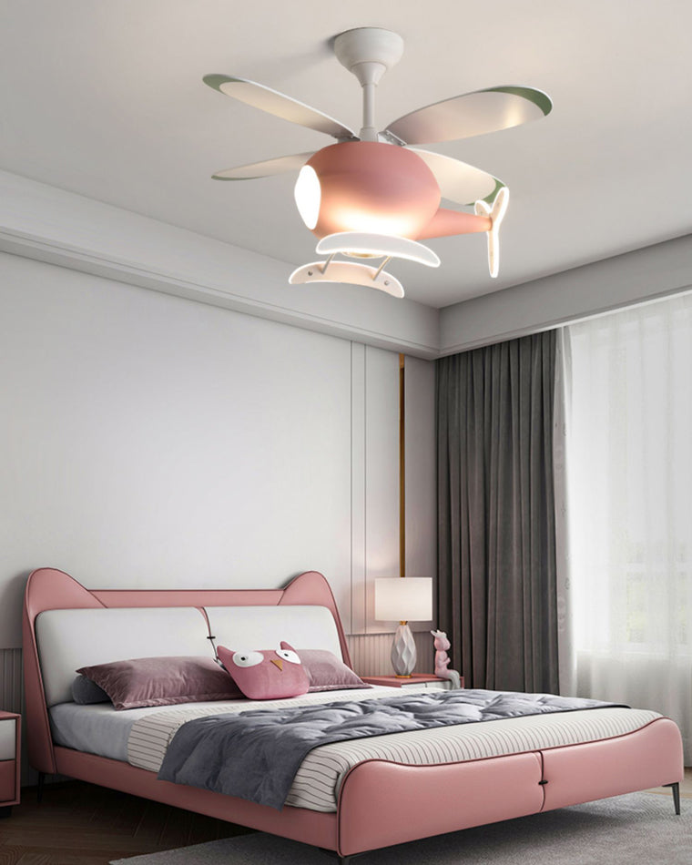 WOMO Flugzeug Kinder Deckenventilator Lampe-WM5007
