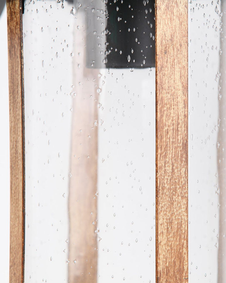 WOMO Rustikale Wandleuchte aus strukturiertem Glas für den Außenbereich - WM9146