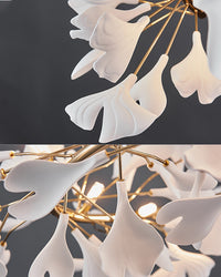 WOMO Design Chandelier White Gold Porcelain-WM2416