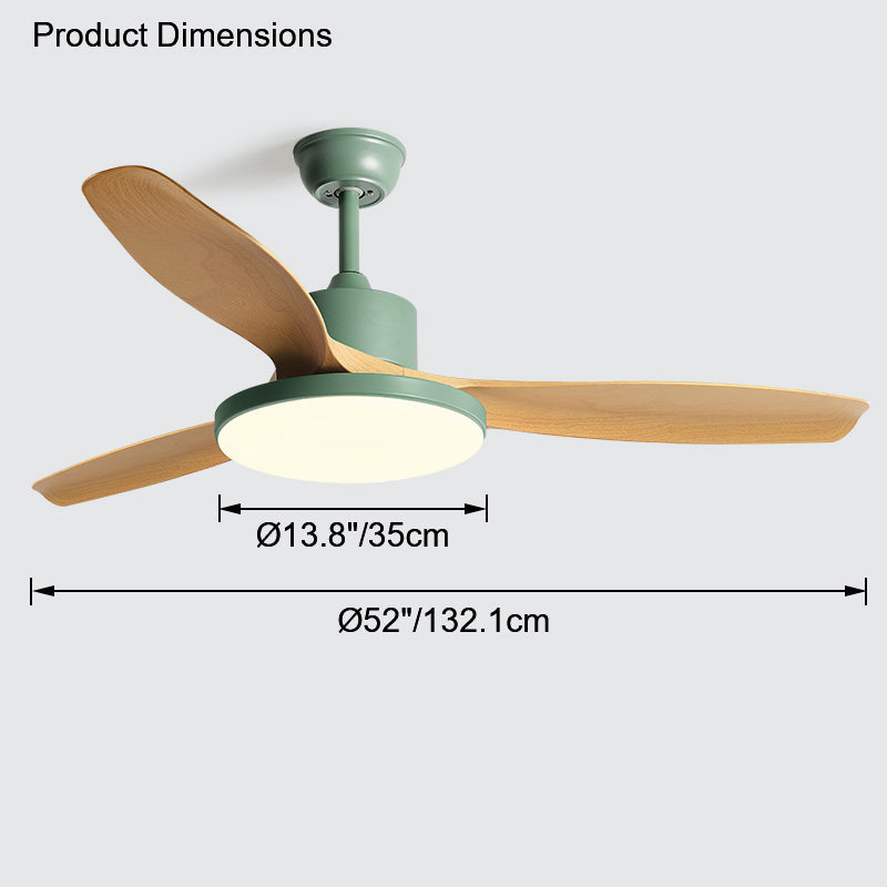 WOMO Scandi Wende-Deckenventilator mit Licht-WM5002
