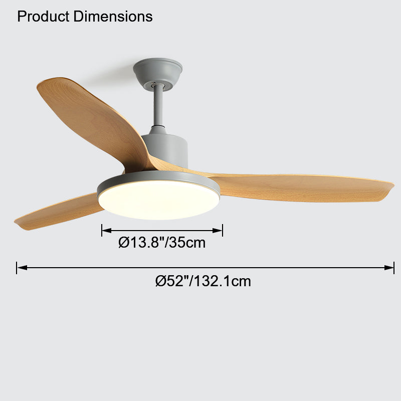 WOMO Scandi Wende-Deckenventilator mit Licht-WM5002