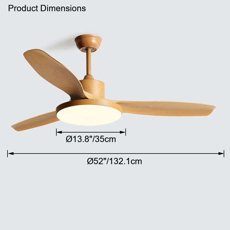 WOMO Scandi Wende-Deckenventilator mit Licht-WM5002