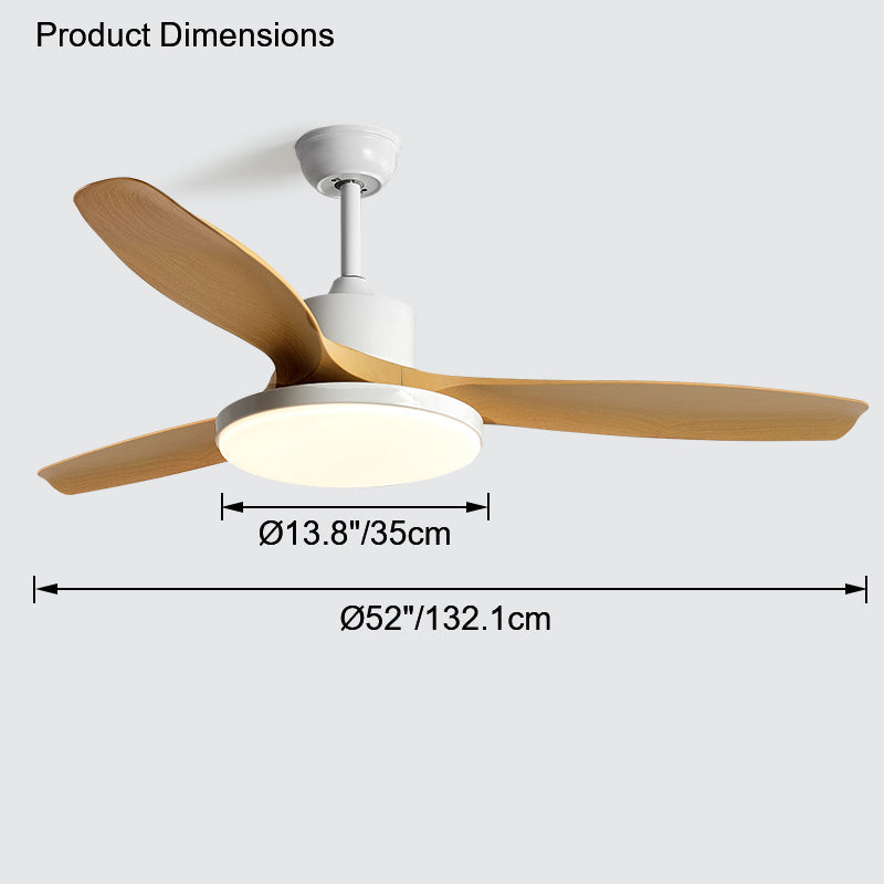 WOMO Scandi Wende-Deckenventilator mit Licht-WM5002