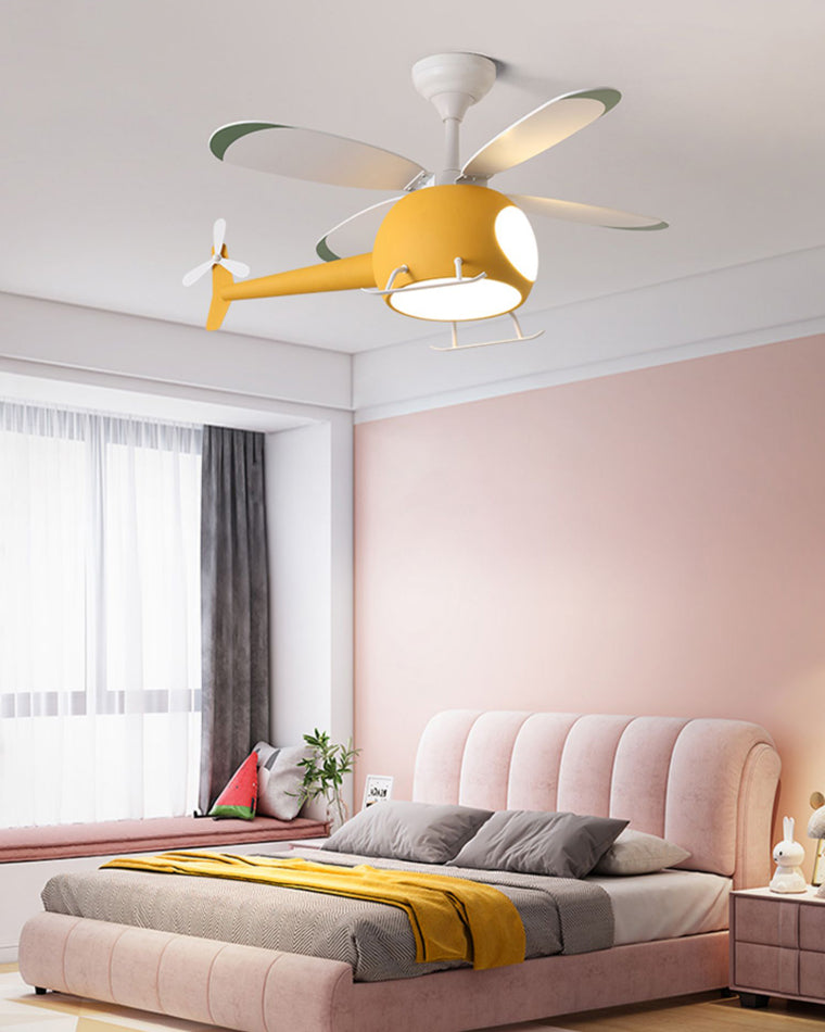 WOMO Flugzeug Kinder Deckenventilator Lampe-WM5007
