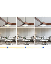 WOMO Wooden Propeller Ceiling Fan Lamp - WM5008