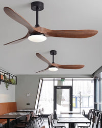 WOMO Wooden Propeller Ceiling Fan Lamp - WM5008