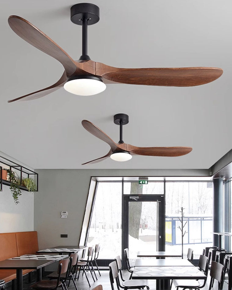 WOMO Propeller-Deckenventilatorlampe aus Holz-WM5008