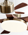 WOMO Gold Holz Deckenventilator mit hellem Licht - WM5171 thumbnail