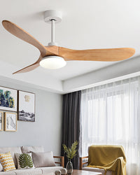 WOMO Wooden Propeller Ceiling Fan Lamp - WM5008