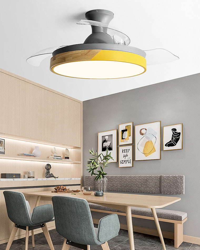 WOMO Scandi Low Profile Deckenventilatorlampe-WM5077