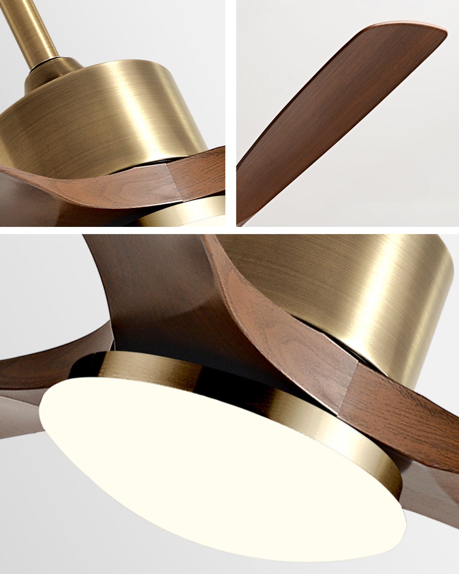 WOMO Deckenventilatorlampe mit 3 Flügeln - WM5178