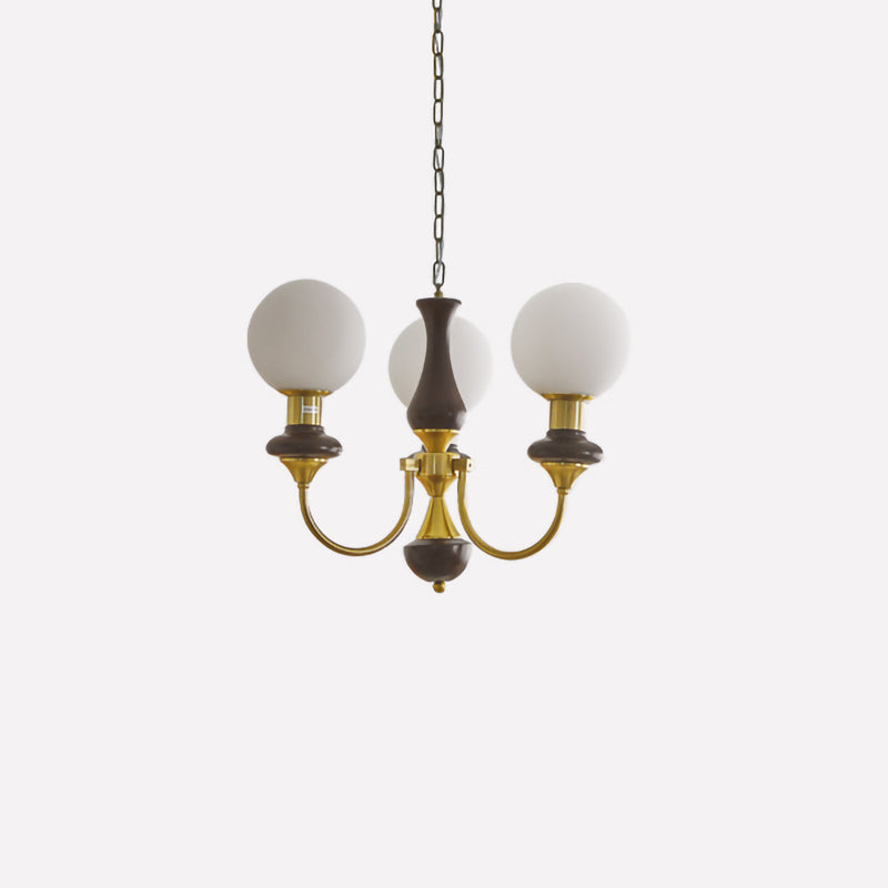 WOMO Mid Century Kronleuchter Glaskugeln-WM2378