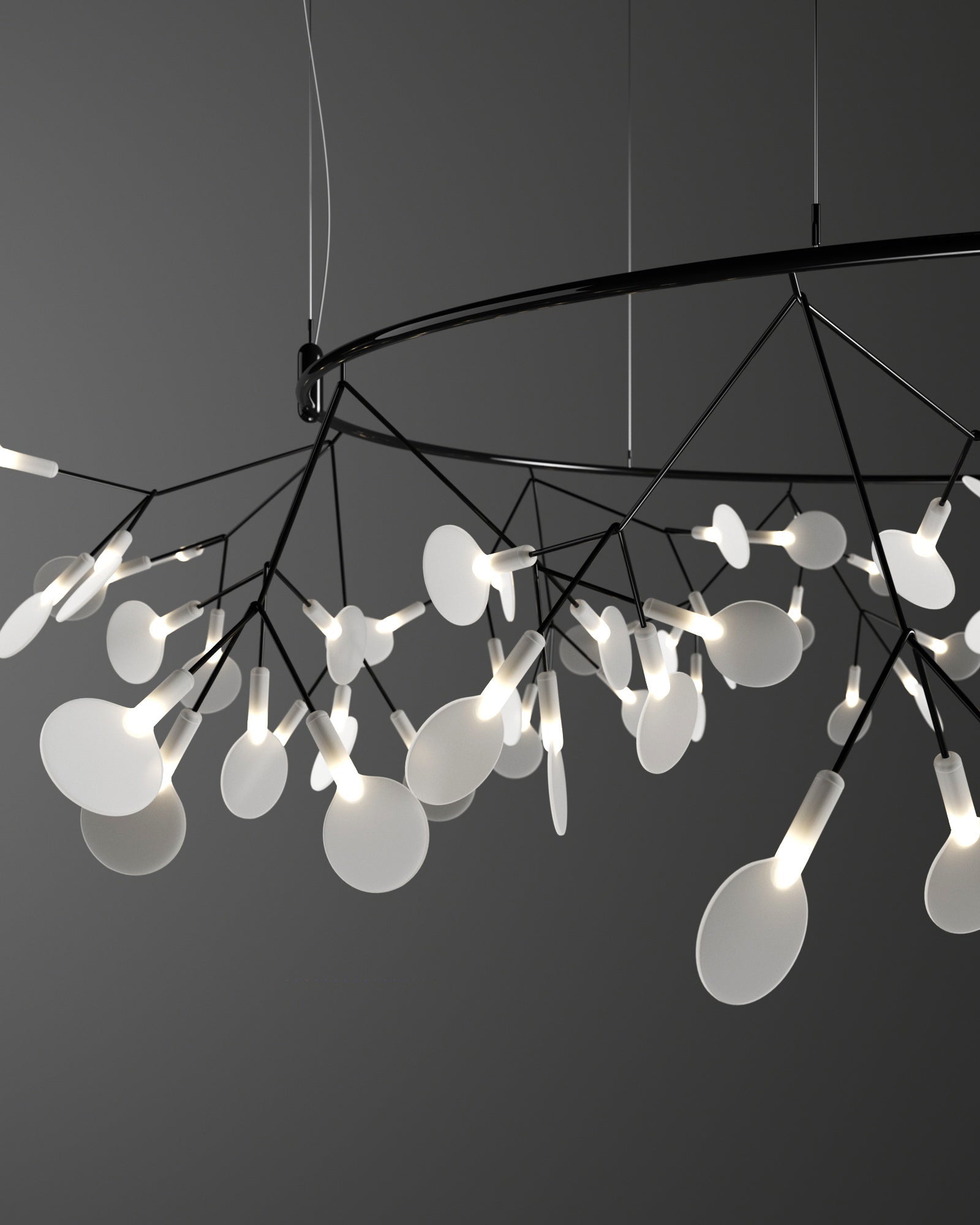 WOMO Design Kronleuchter Rund Wohnzimmer-WM2435