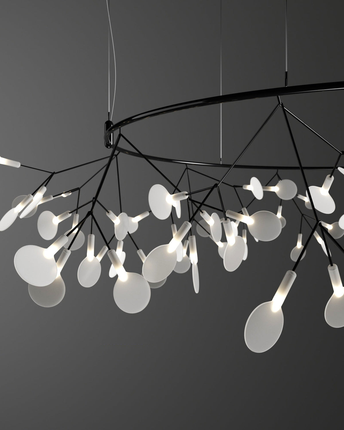 WOMO Design Kronleuchter Rund Wohnzimmer-WM2435
