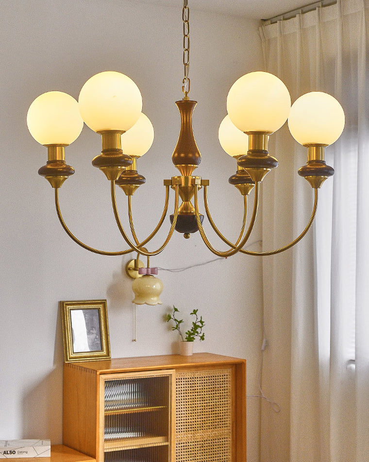 WOMO Mid Century Kronleuchter Glaskugeln-WM2378
