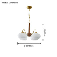 RV Bedroom Chandelier Vintage Glass-WM2303