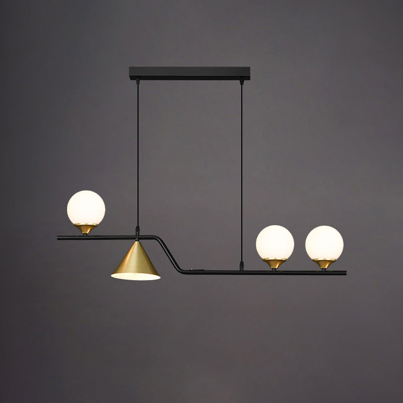 WOMO Lineare Glaskugel-Pendelleuchte-WM2257