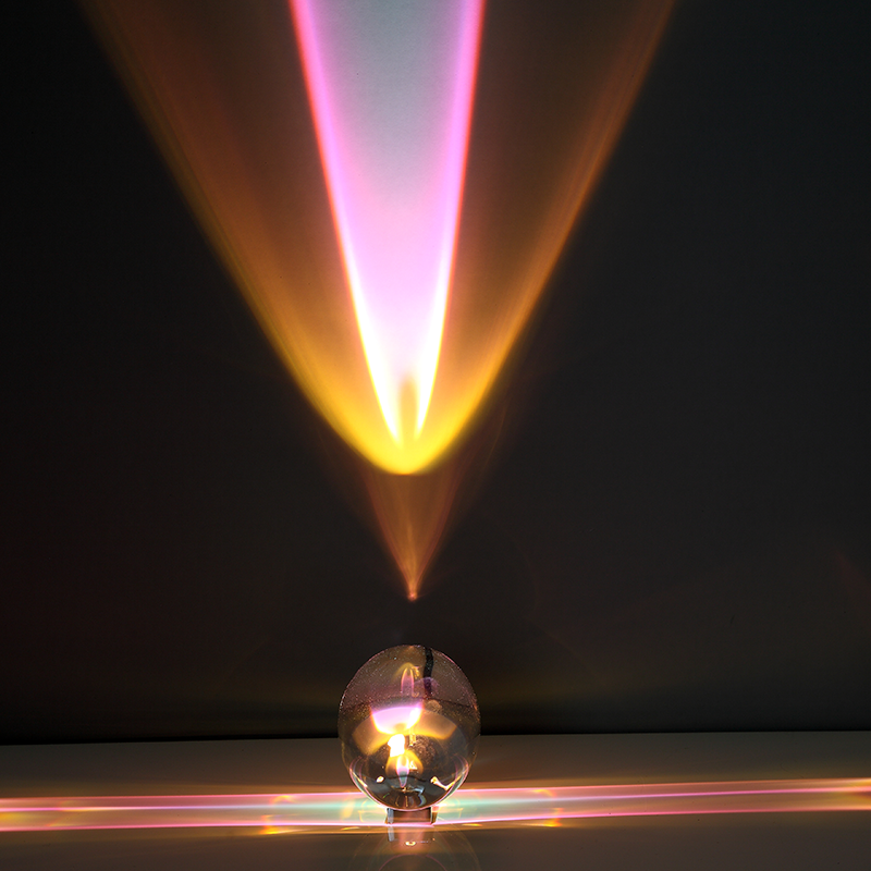 WOMO Sternenprojektor-Tischlampe aus Glas-WM8000