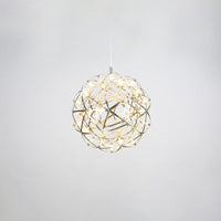 WOMO Designer LED Pendelleuchte SLV Chrom Kugel -WM2091