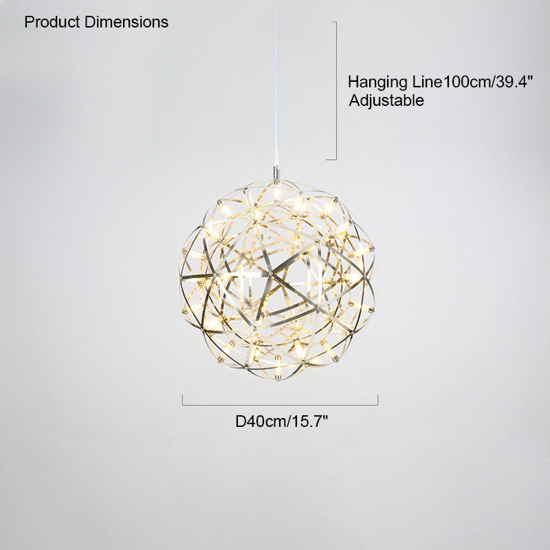 WOMO Designer LED Pendant Light SLV Chrome Sphere -WM2091