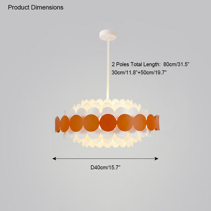 WOMO Scandi Scalloped Round Chandelier-WM2140