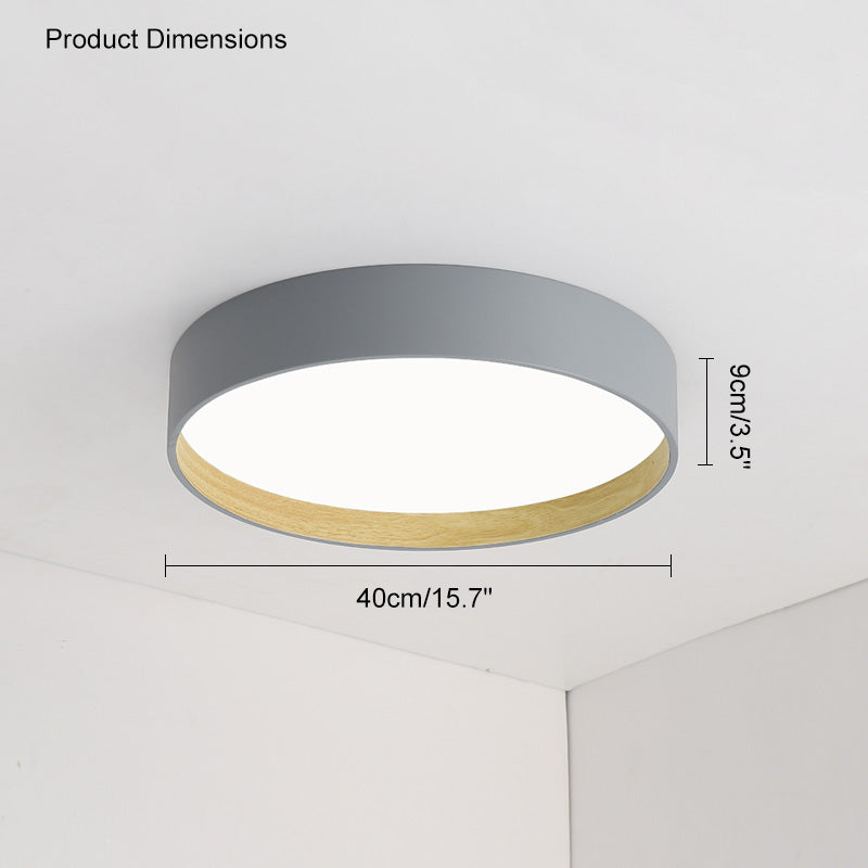 WOMO LED Ceiling Light Flat Round Scandinavian-WM1017