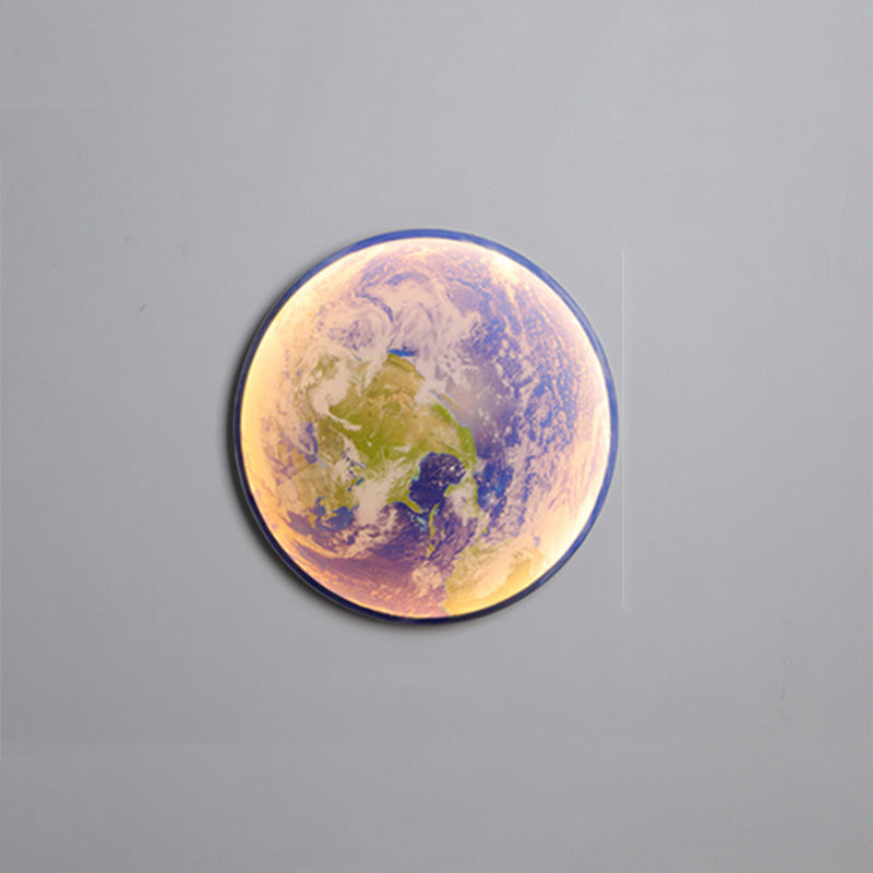WOMO Mond/Erde Runde Wandleuchte-WM6102